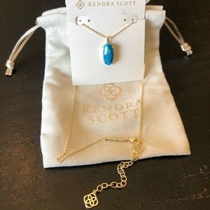 Kendra Scott NWOT Harrison Blue Howlite Necklace